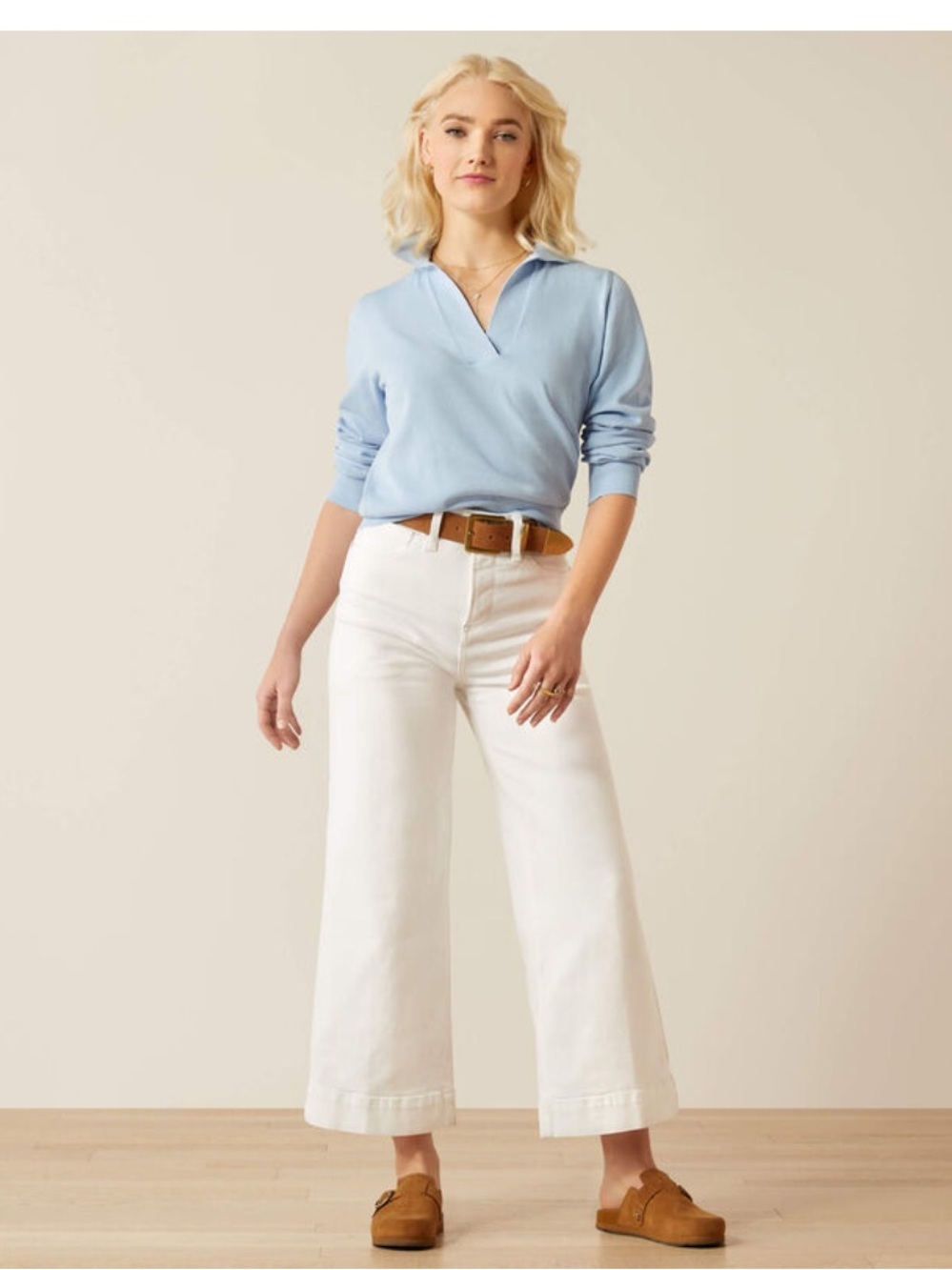 Ariat Ultra High Rise Countryside Wide Leg Crop Jeans- 31R